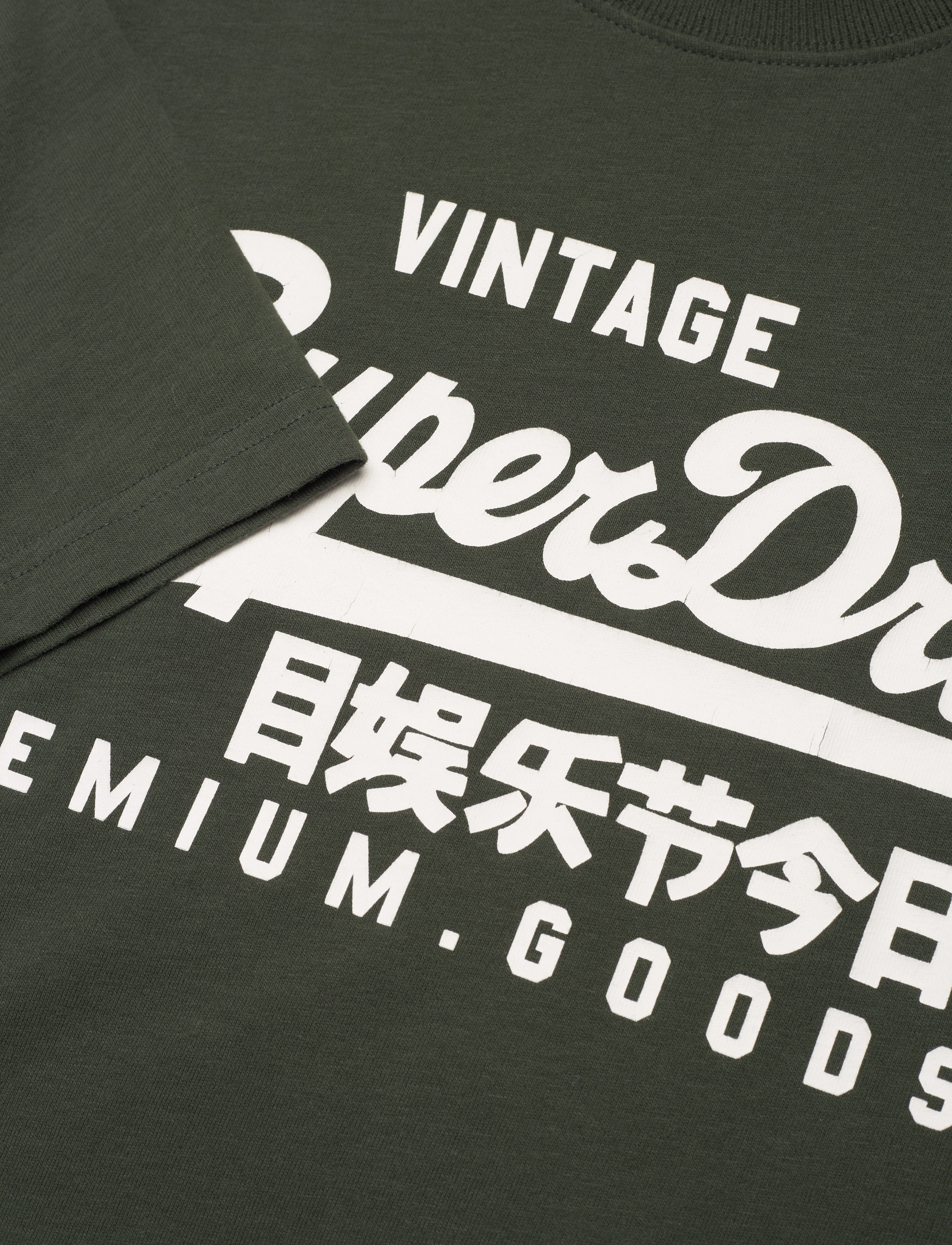 Superdry - VINTAGE LOGO HERITAGE LS TOP - surplus goods olive - 5