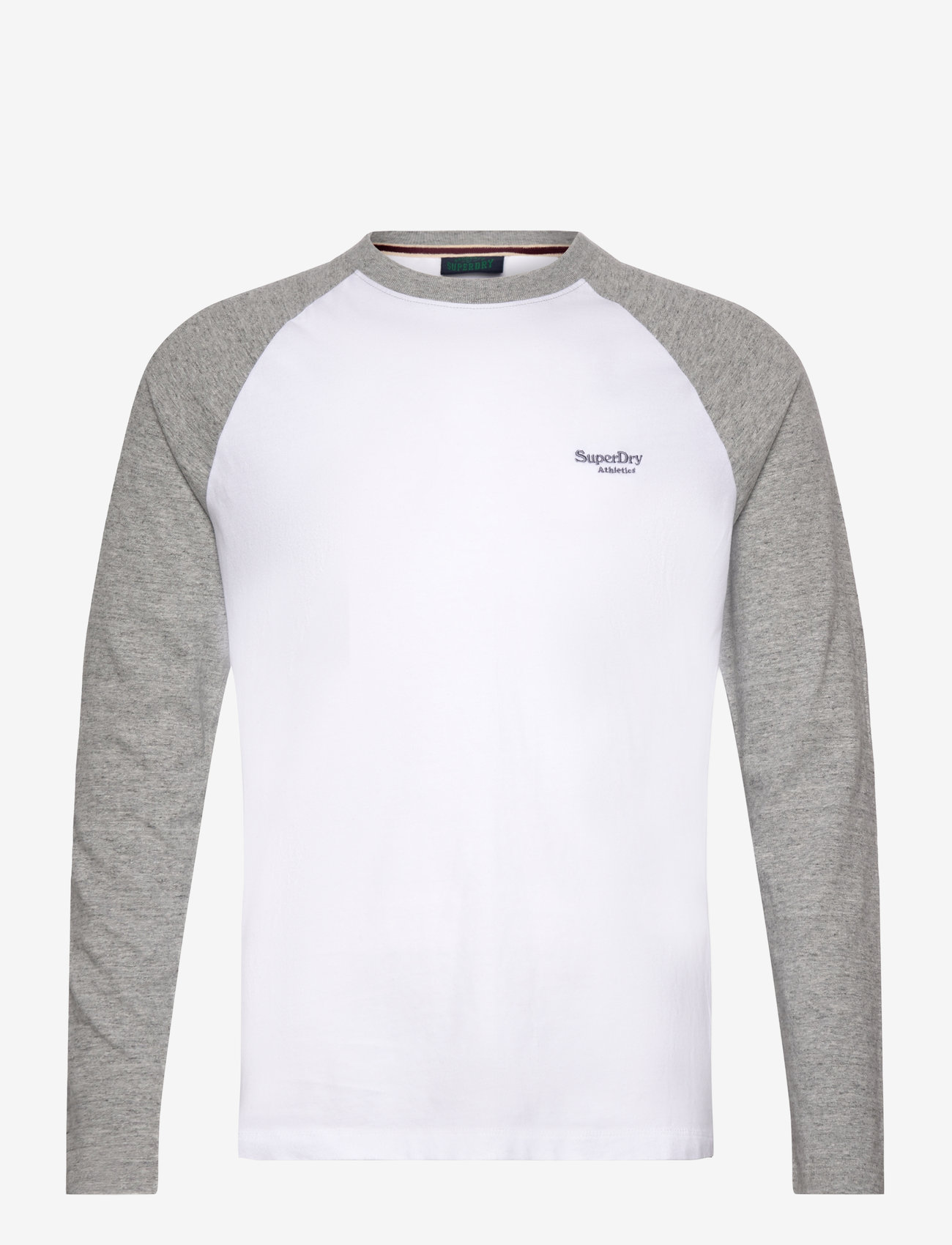 Superdry - ESSENTIAL BASEBALL LS TOP - optic/athletic grey marl - 0