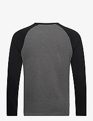 Superdry - ESSENTIAL BASEBALL LS TOP - basic t-shirts - rich charcoal marl/black - 1
