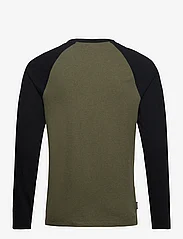 Superdry - ESSENTIAL BASEBALL LS TOP - basic t-shirts - thrift olive marl/black - 1