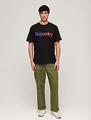 Superdry - CORE LOGO LOOSE TEE - kortärmade t-shirts - black fade - 3