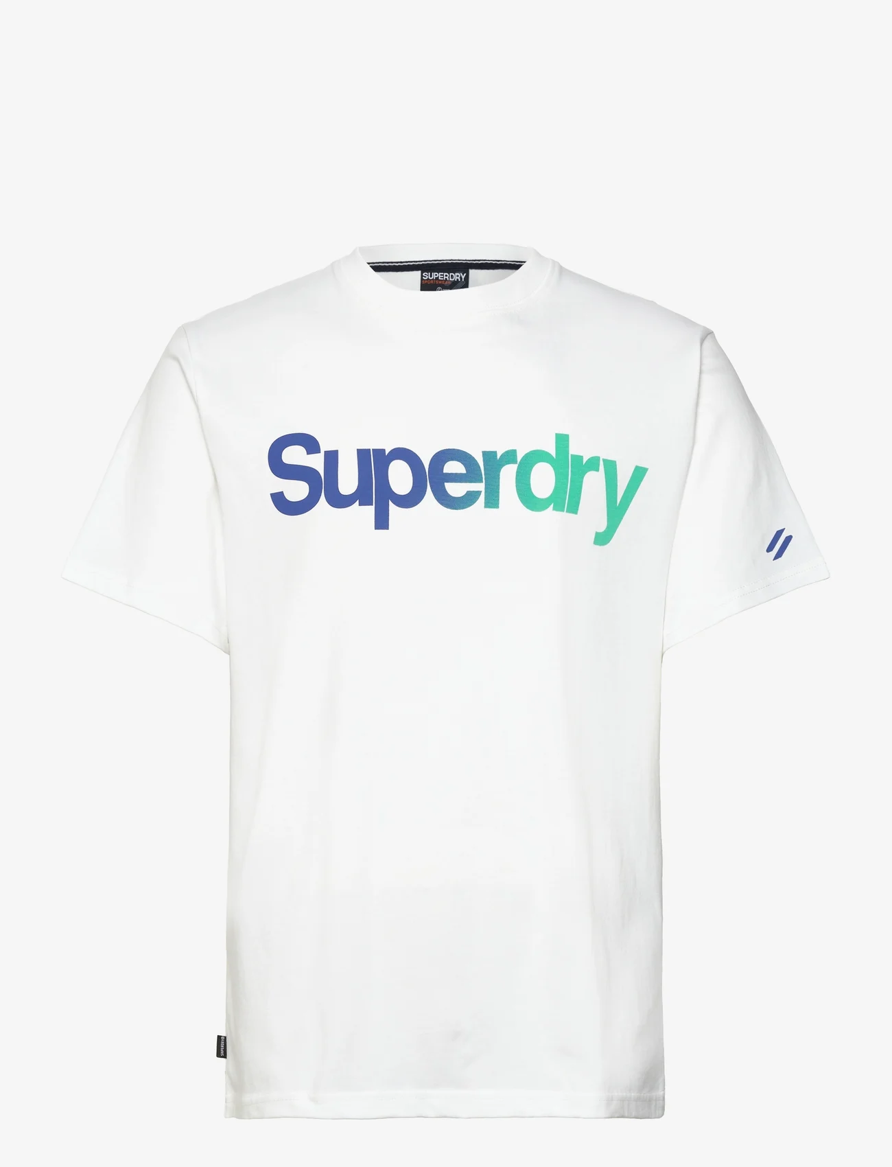 Superdry - CORE LOGO LOOSE TEE - kortärmade t-shirts - brilliant white fade - 0