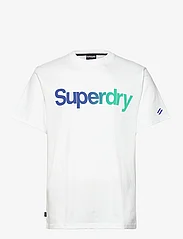 Superdry - CORE LOGO LOOSE TEE - kortärmade t-shirts - brilliant white fade - 0