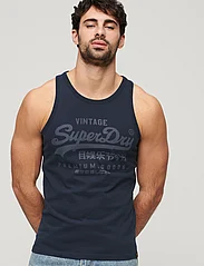 Superdry - CLASSIC VL HERITAGE VEST - sleeveless t-shirts - eclipse navy - 2
