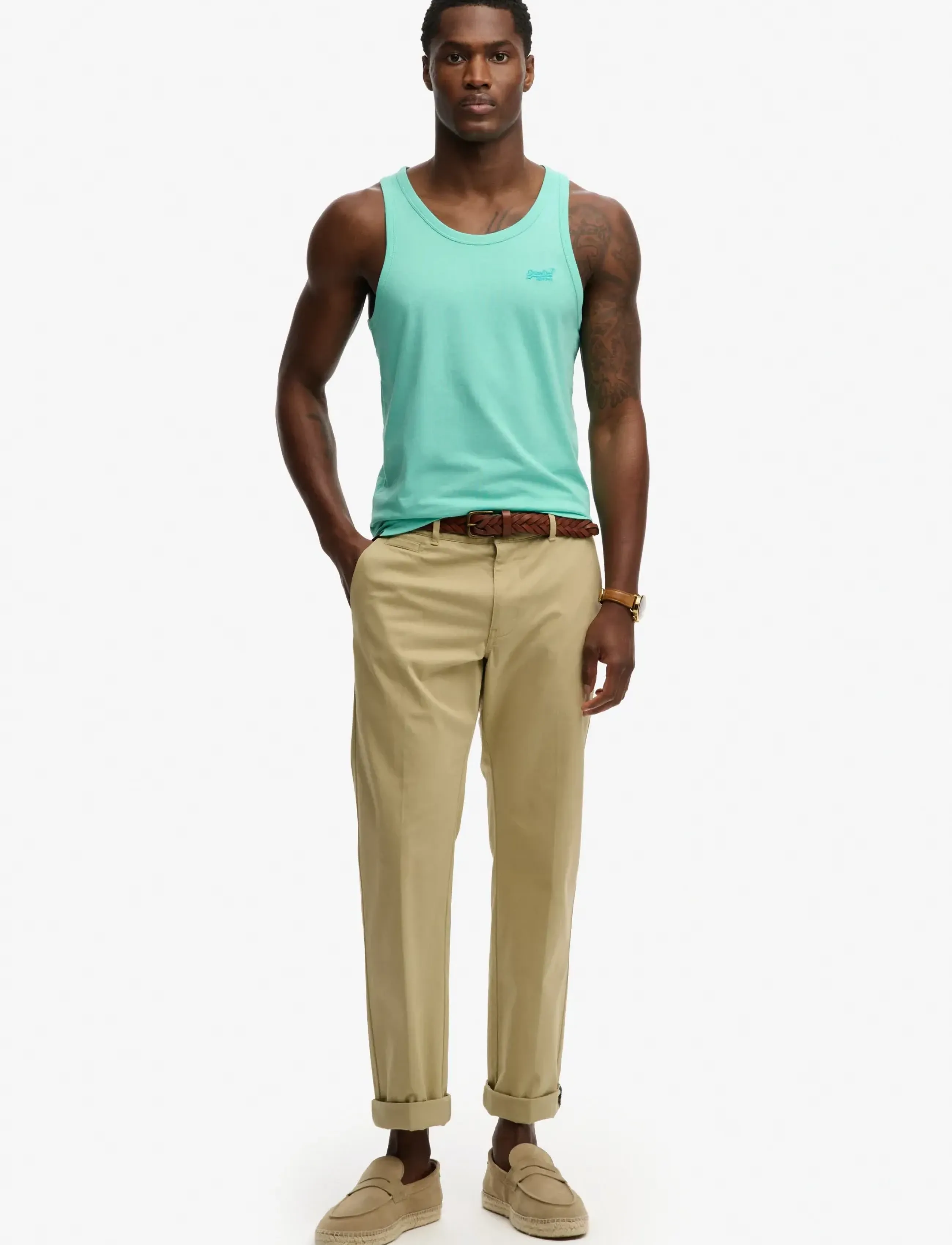 Superdry - ESSENTIAL LOGO VEST UB - skate mint - 4