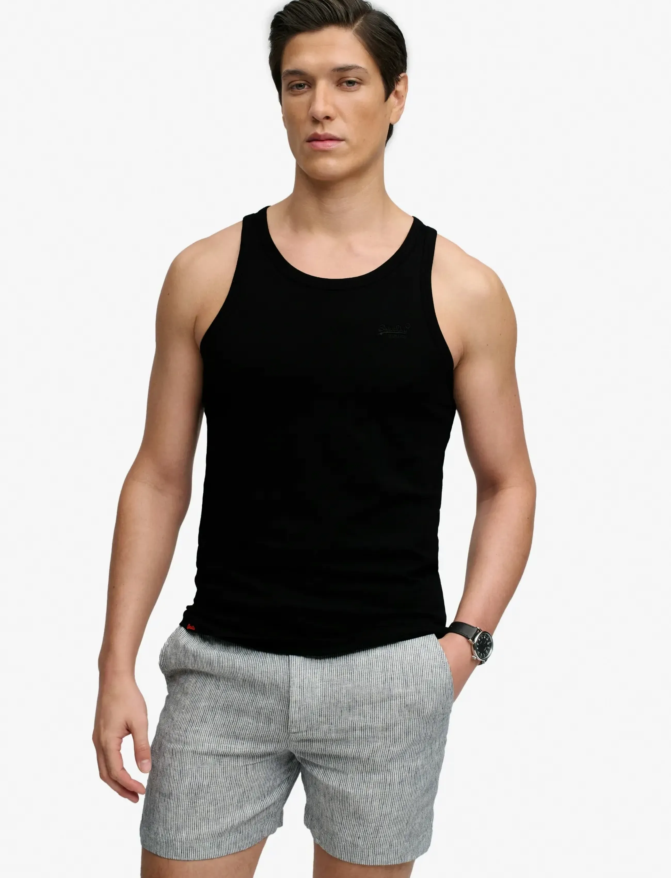 Superdry ESSENTIAL LOGO VEST UB - Kleidung - BLACK / black