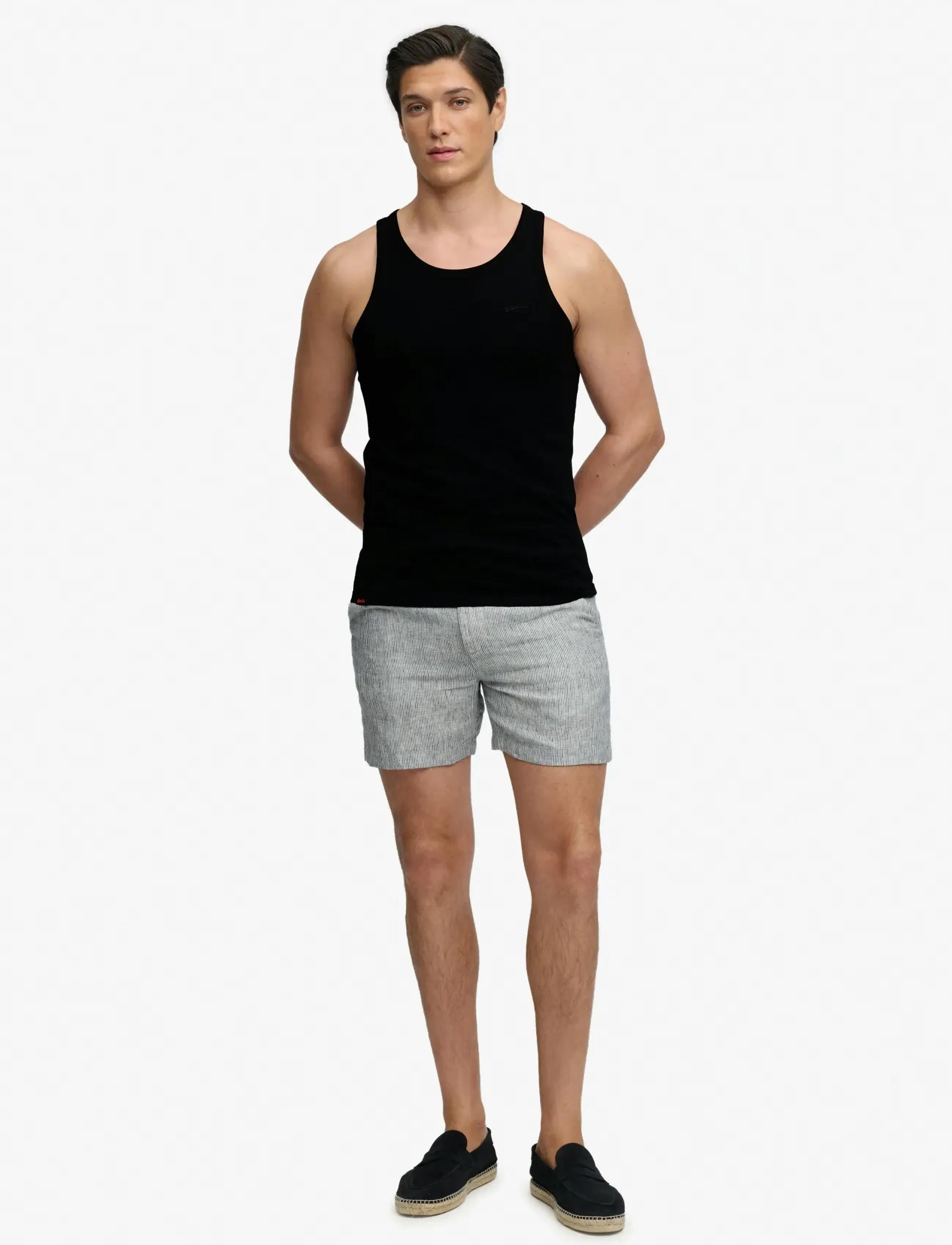 Superdry - ESSENTIAL LOGO VEST UB - varrukateta särgid - black - 3