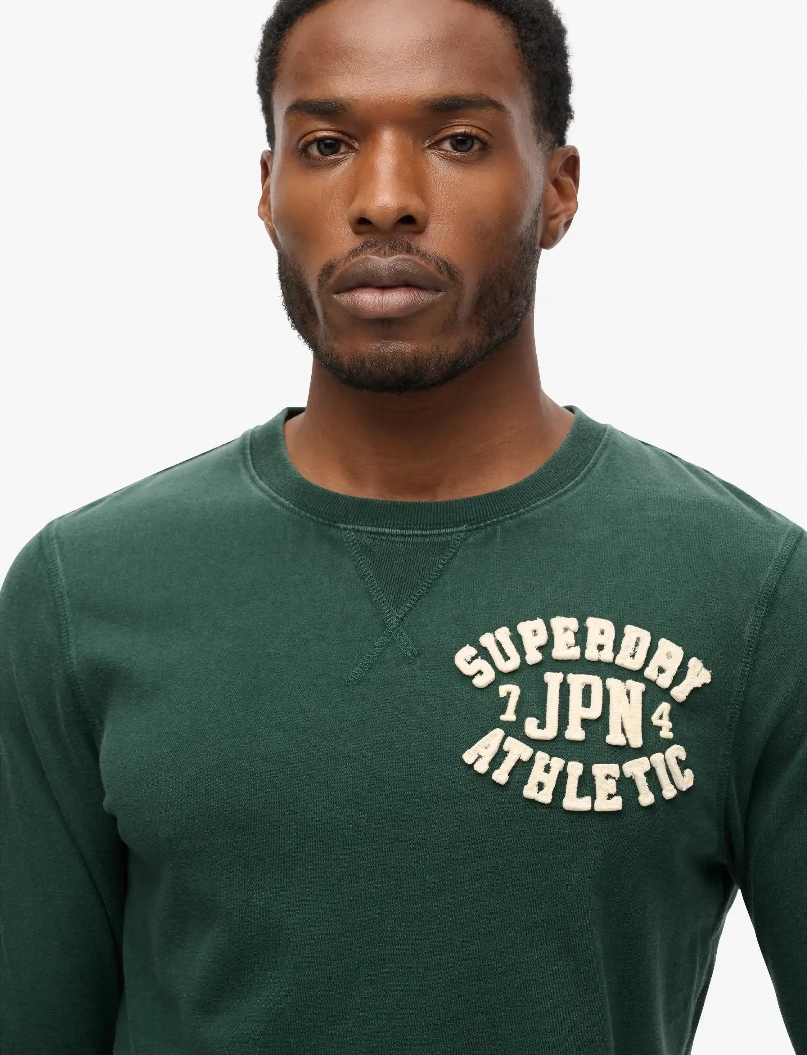 Superdry Vintage Athletic Chest Ls Tee långärmade t-shirts herr – bild 3