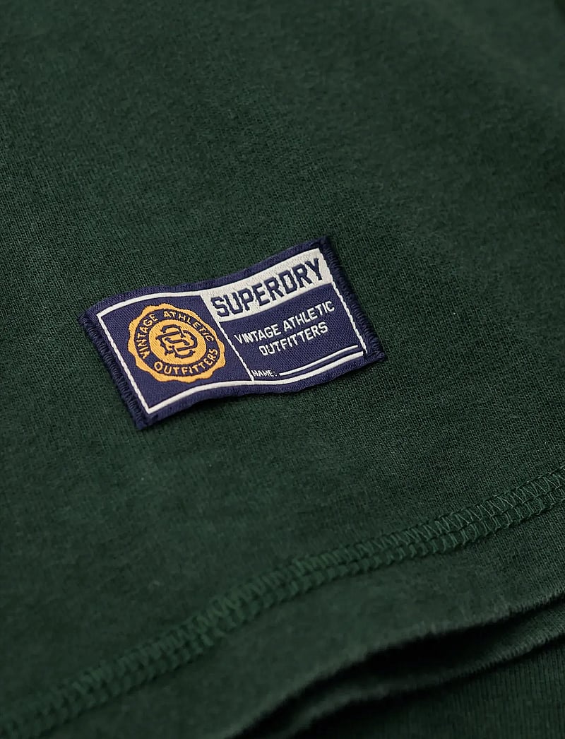 Superdry - VINTAGE ATHLETIC CHEST LS TEE - långärmade t-shirts - enamel green - 5