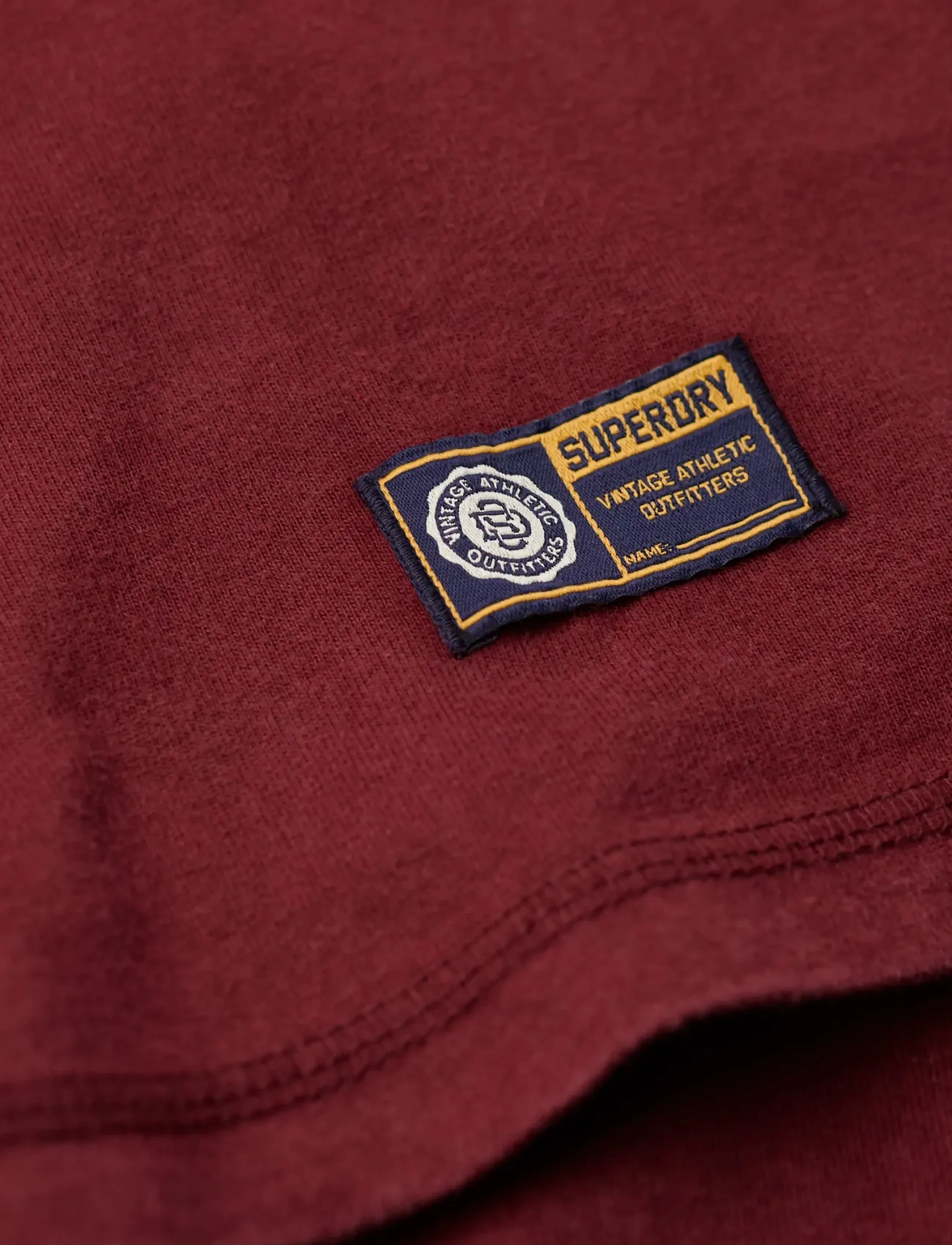 Superdry - VINTAGE ATHLETIC CHEST LS TEE - langärmelig - rich burgundy - 5