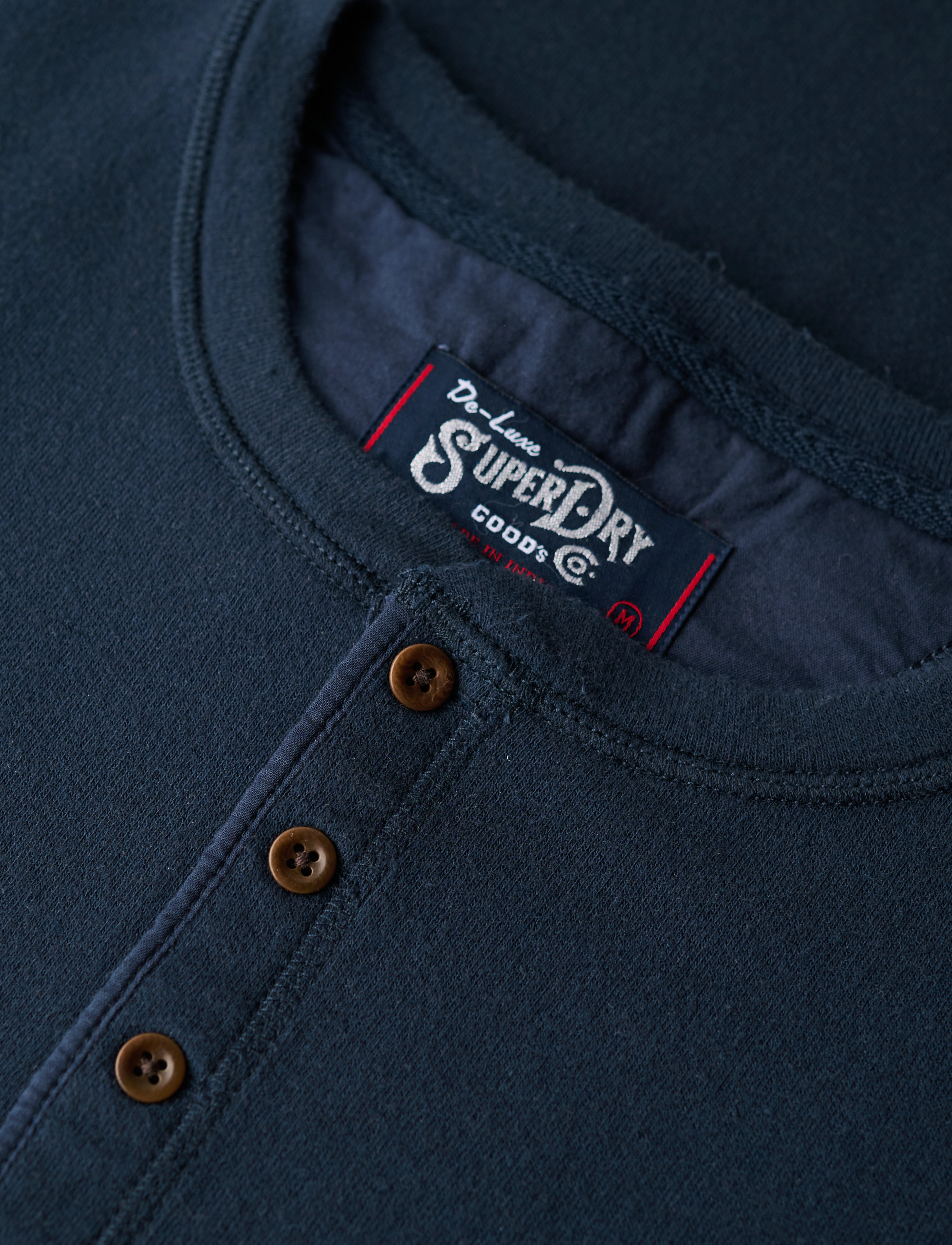 Superdry - MERCHANT GRANDAD TOP - eclipse navy - 4