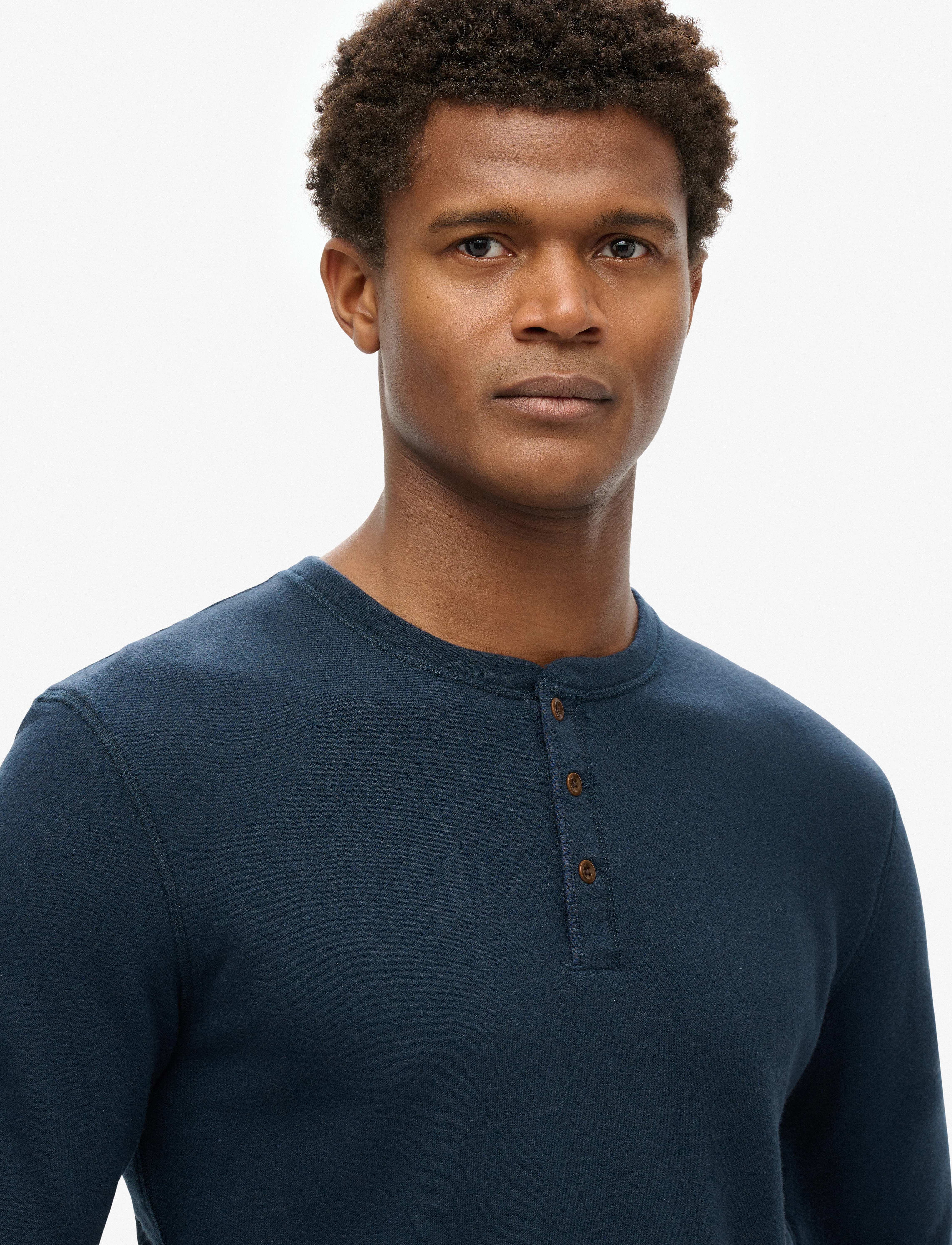 Superdry - MERCHANT GRANDAD TOP - eclipse navy - 5