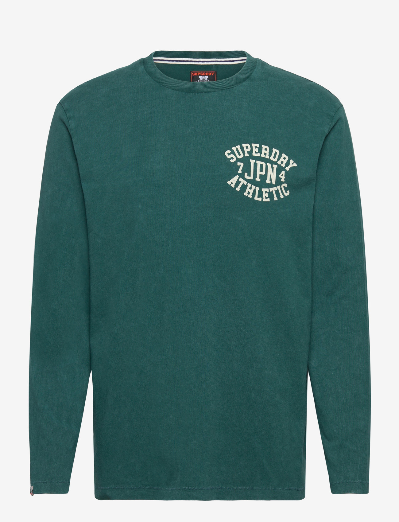 Superdry - ATHLETIC ESS LS TEE - höstkläder - dark pine green - 1