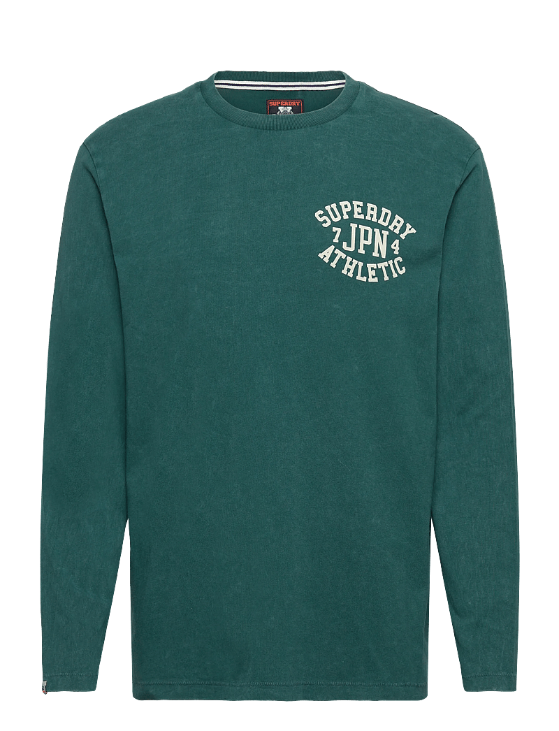 Superdry - ATHLETIC ESS LS TEE - pikkade varrukatega t-särgid - dark pine green - 1