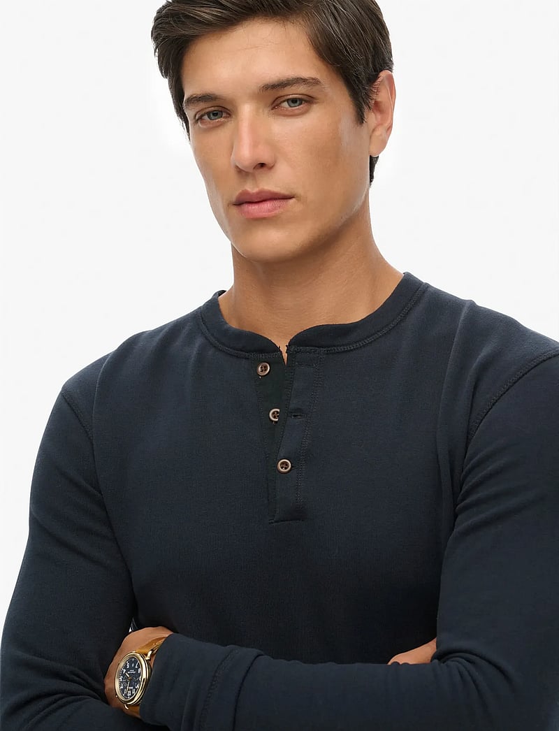 Superdry - MERCHANT GRANDAD TOP - langärmelig - eclipse navy - 3