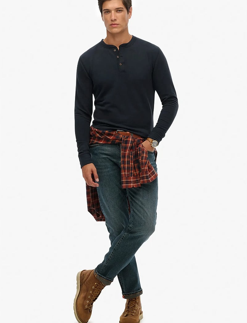 Superdry - MERCHANT GRANDAD TOP - langärmelig - eclipse navy - 5