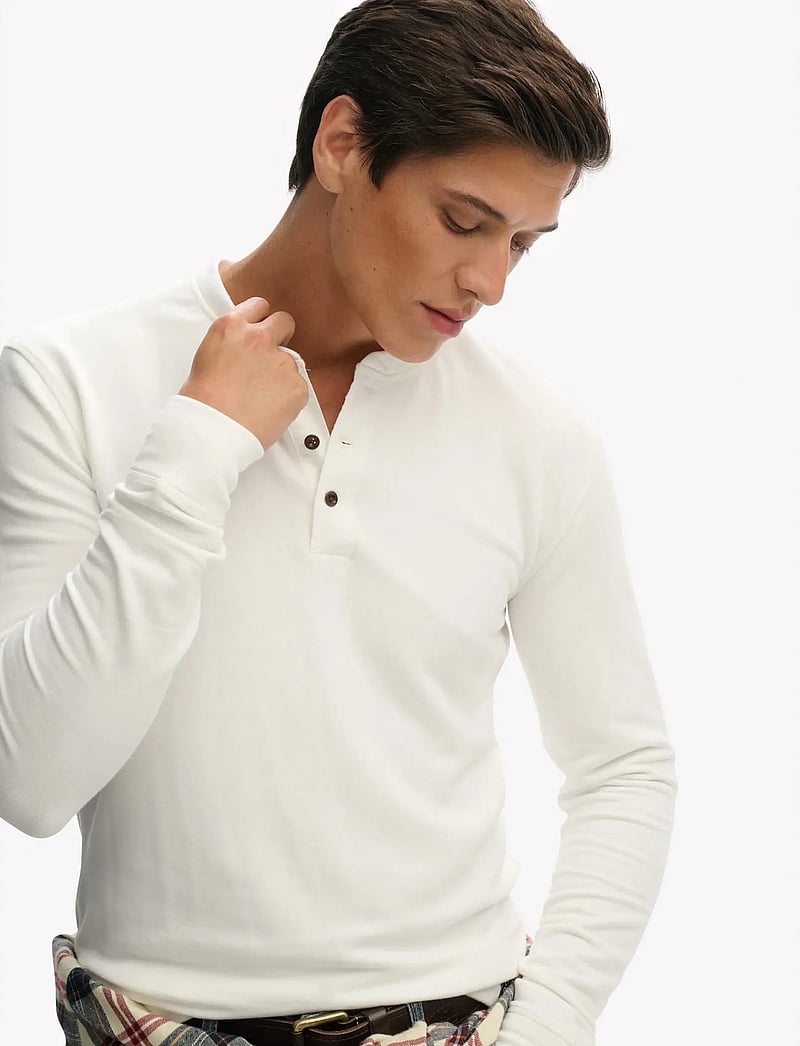 Superdry - MERCHANT GRANDAD TOP - langärmelig - ecru - 4