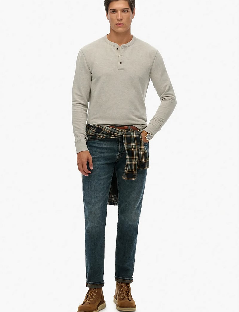 Superdry - MERCHANT GRANDAD TOP - heritage grey grindle - 5