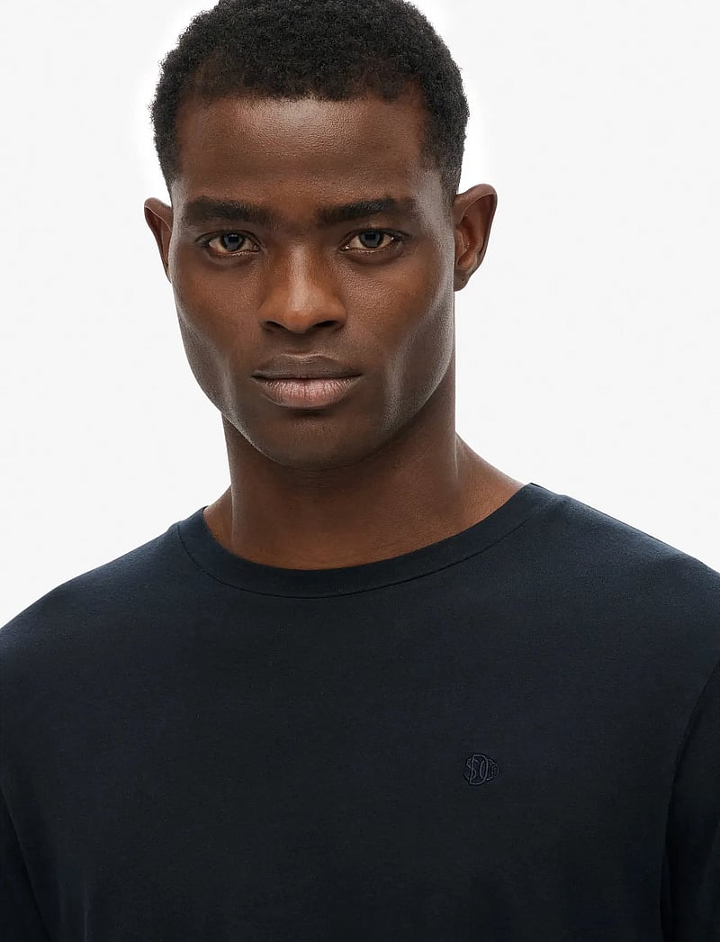 Superdry - CLASSIC ESSENTIAL TOP - langærmede t-shirts - eclipse navy - 3