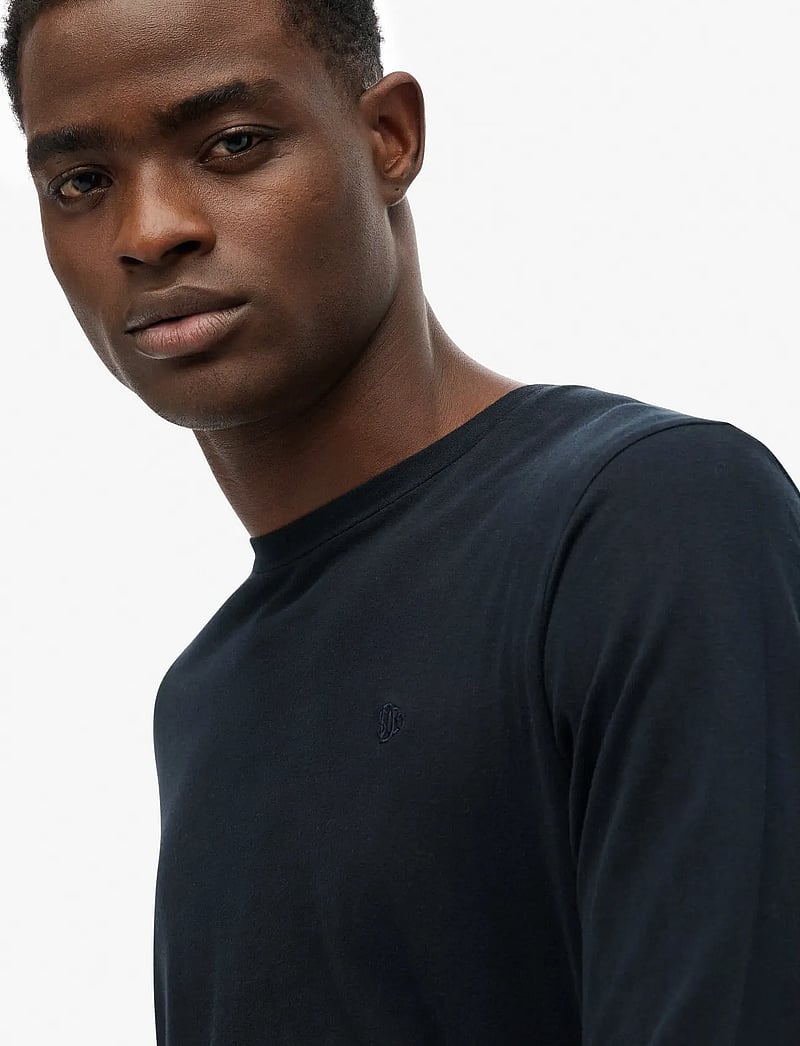 Superdry - CLASSIC ESSENTIAL TOP - langærmede t-shirts - eclipse navy - 4