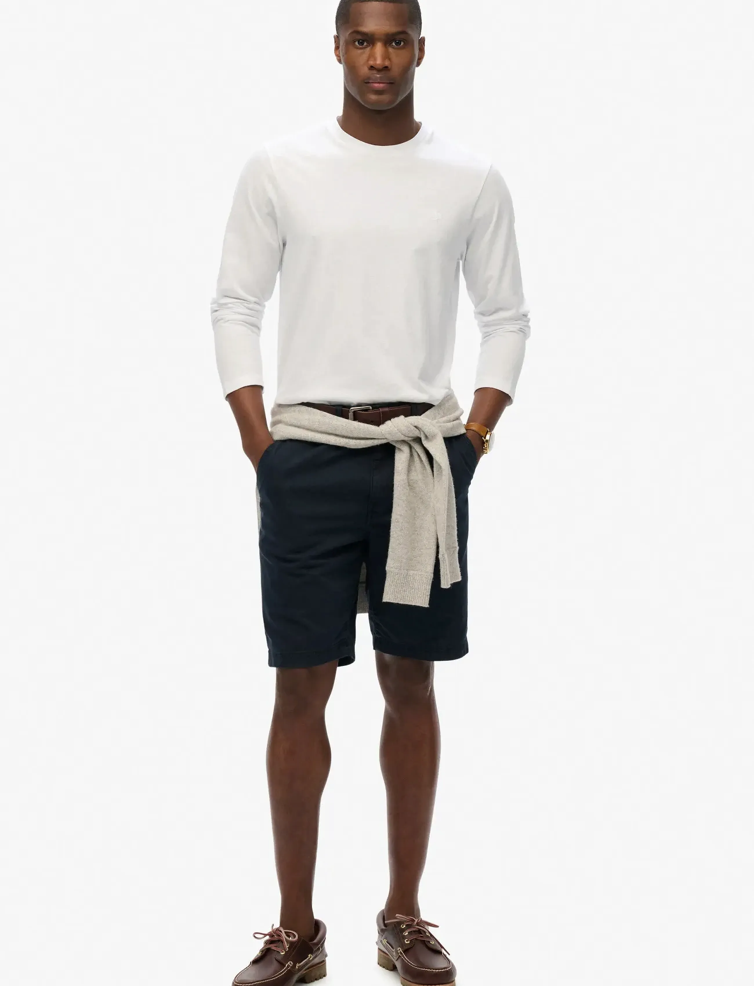 Superdry - CLASSIC ESSENTIAL TOP - long-sleeved t-shirts - optic - 3