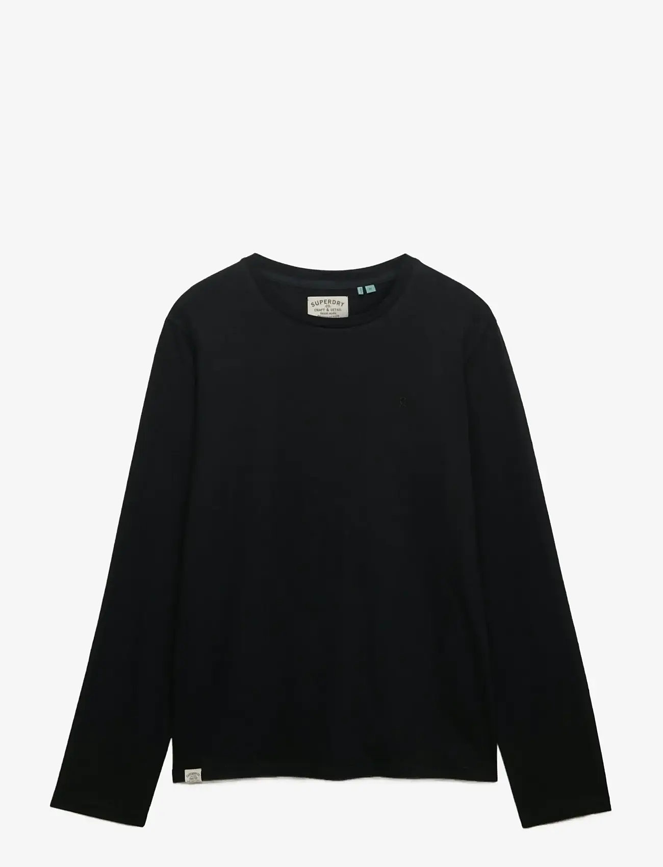 Superdry - CLASSIC COTTON LINEN LS TOP - langærmede t-shirts - jet black - 1