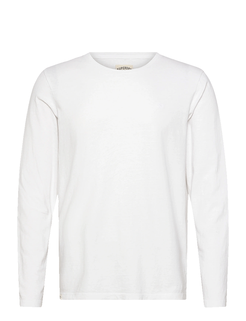 Superdry - CLASSIC COTTON LINEN LS TOP - pikkade varrukatega t-särgid - lime white - 1