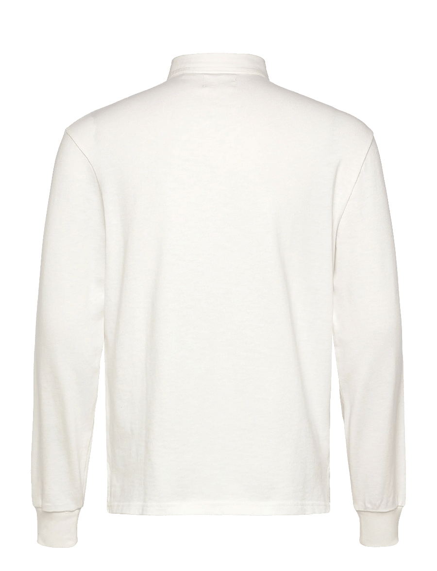 Superdry - CLASSIC RUGBY TOP - pikkade varrukatega polod - bone white - 2