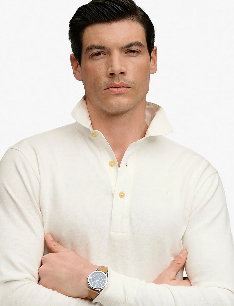 Superdry - CLASSIC RUGBY TOP - langärmelig - bone white - 3
