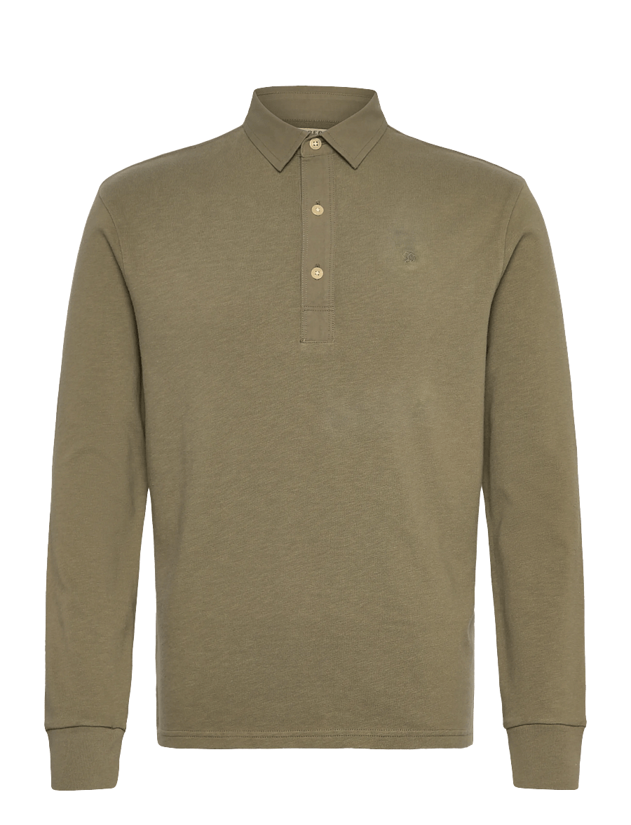Superdry - CLASSIC RUGBY TOP - langærmede poloer - silver sage - 1