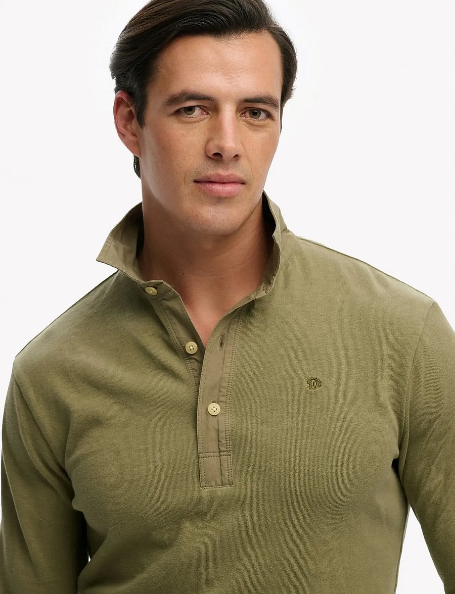 Superdry - CLASSIC RUGBY TOP - long-sleeved polos - silver sage - 3