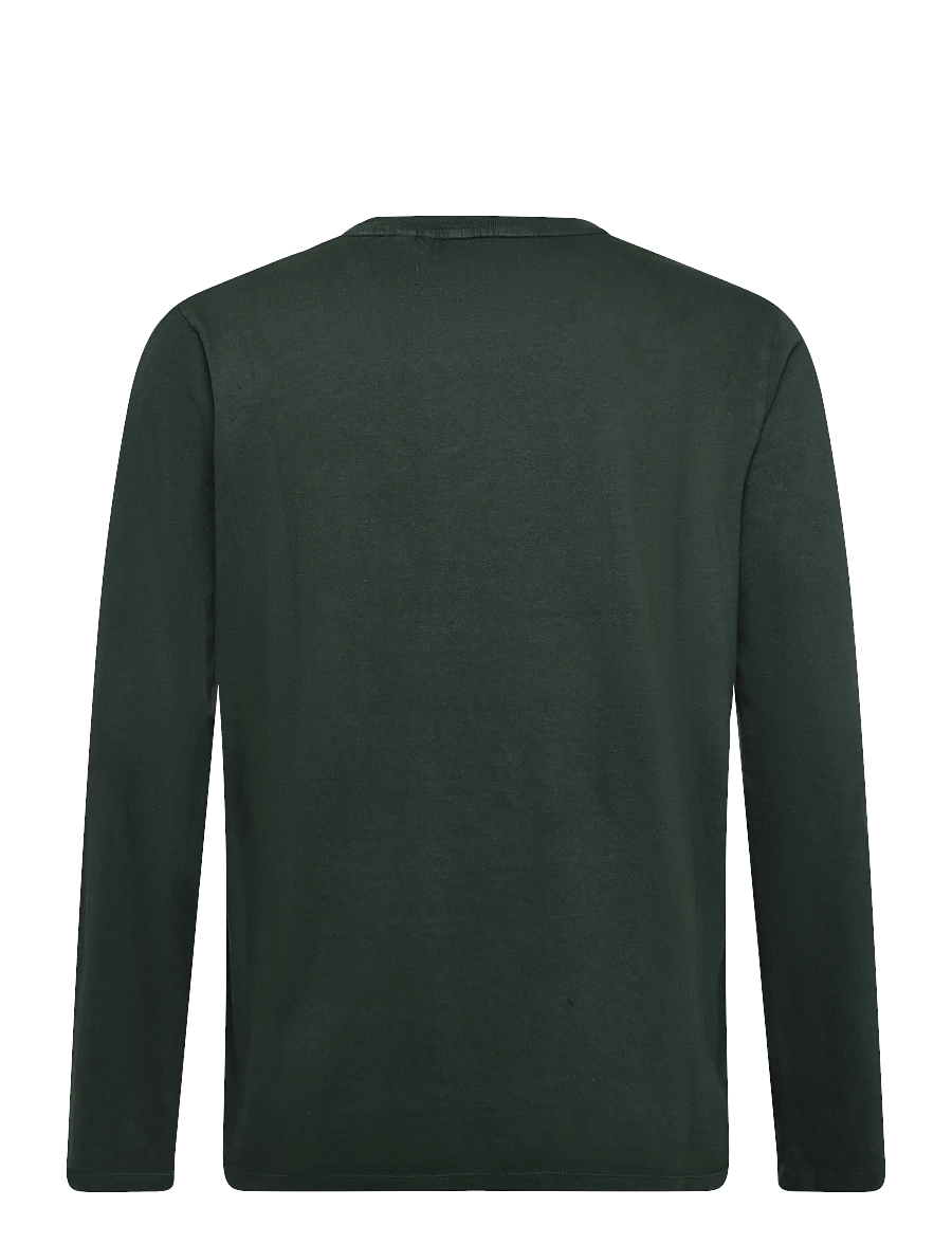 Superdry - COTTON LINEN L/S POCKET TOP - langärmelige t-shirts - mountain view - 2
