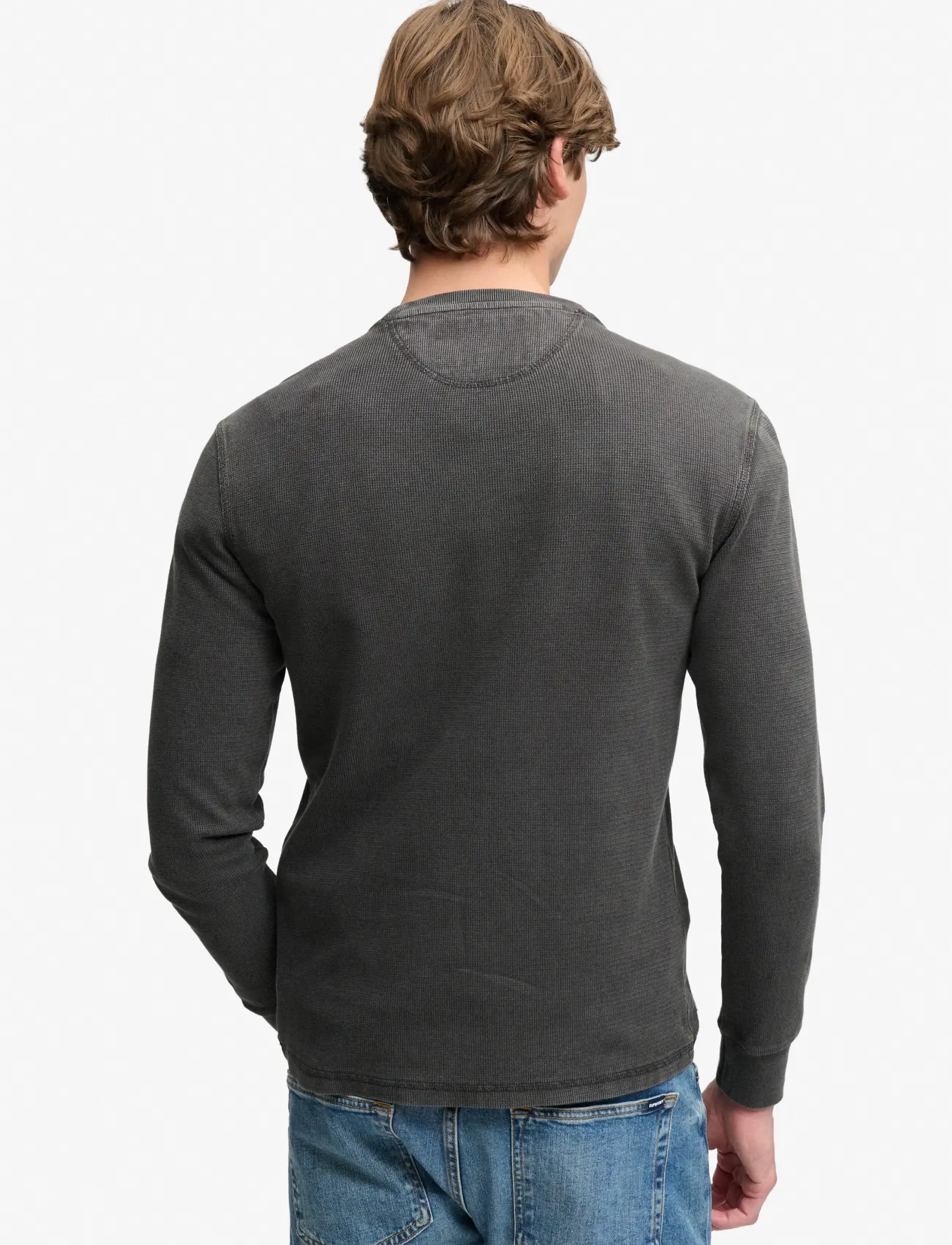 Superdry - CLASSIC HEAVY TEXTURED TOP - sweatshirts - washed black - 2