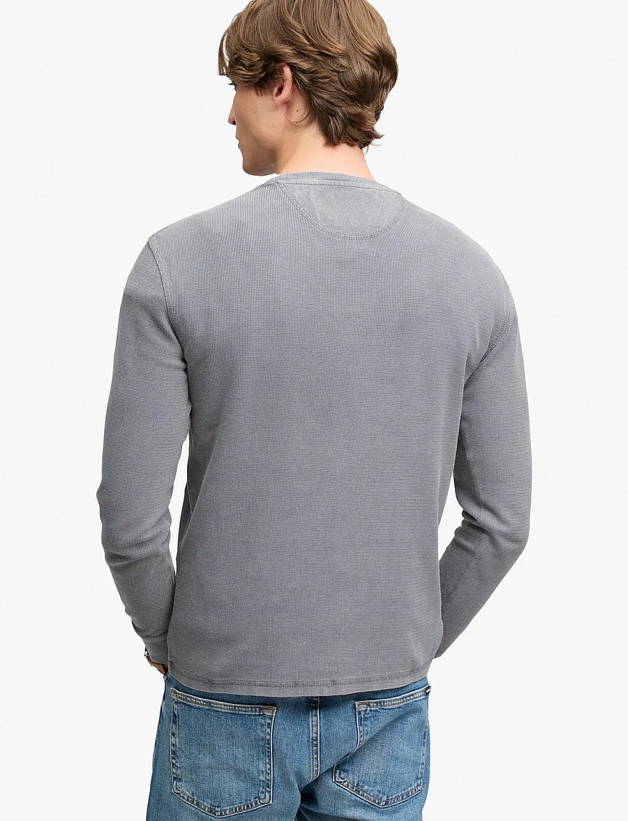 Superdry - CLASSIC HEAVY TEXTURED TOP - sweatshirts - washed zinc grey - 2