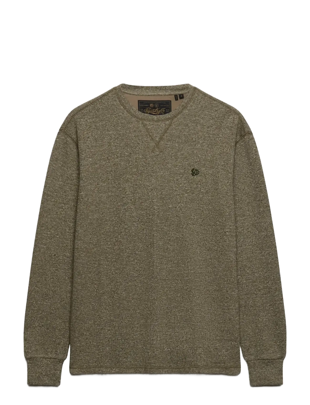 Superdry - CLASSIC SLUB WAFFLE TOP - kollektioner - olive green marl - 1
