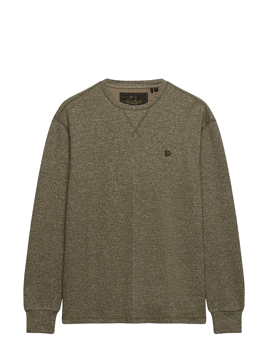 Superdry - CLASSIC SLUB WAFFLE TOP - kollektioner - olive green marl - 2