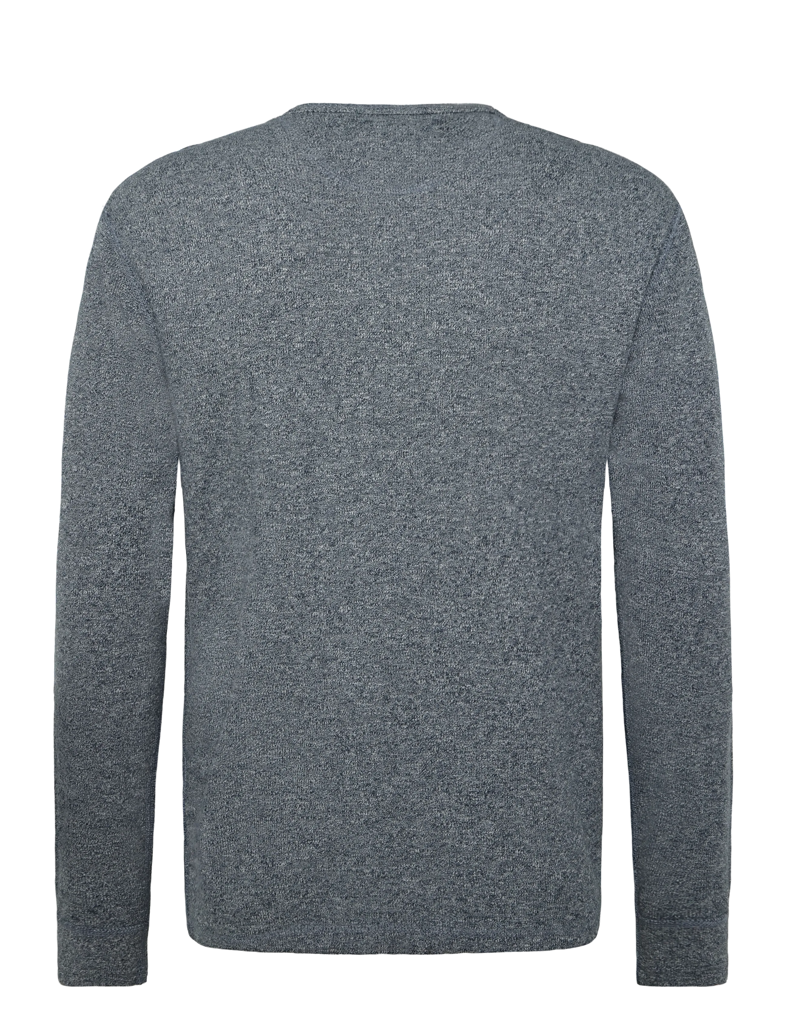 Superdry - MINI SLUB WAFFLE LS GRANDAD - pikkade varrukatega t-särgid - denim blue marl - 2