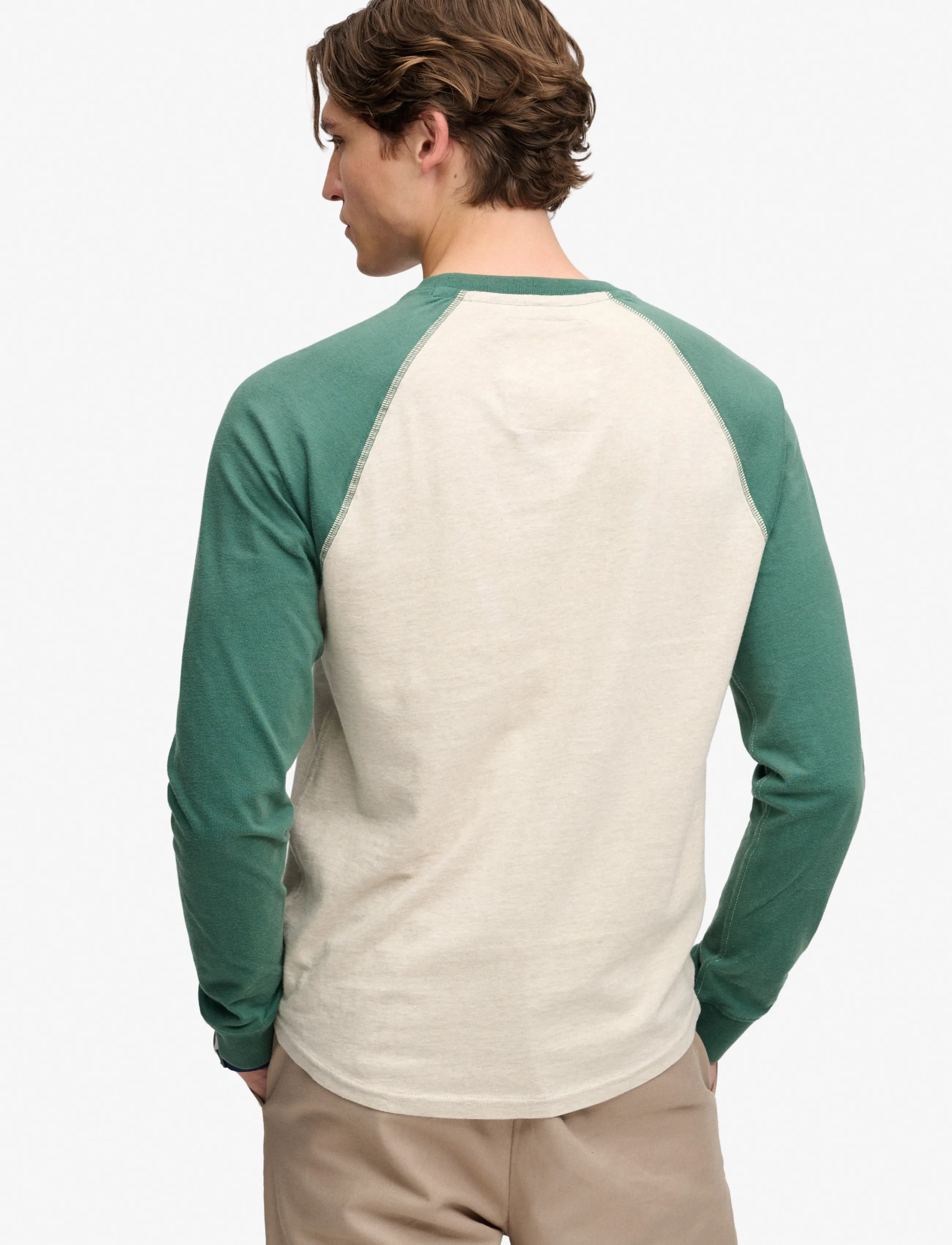 Superdry Vintage Athletic Baseball Top långärmade t-shirts herr – bild 2
