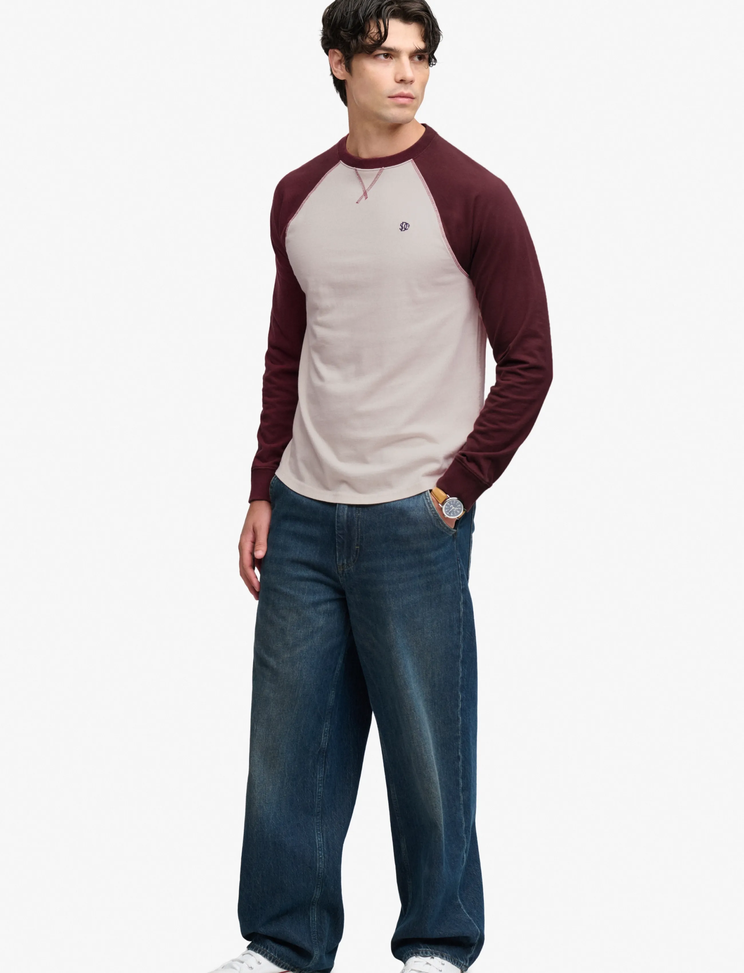 Superdry Vintage Athletic Baseball Top långärmade t-shirts herr – bild 5