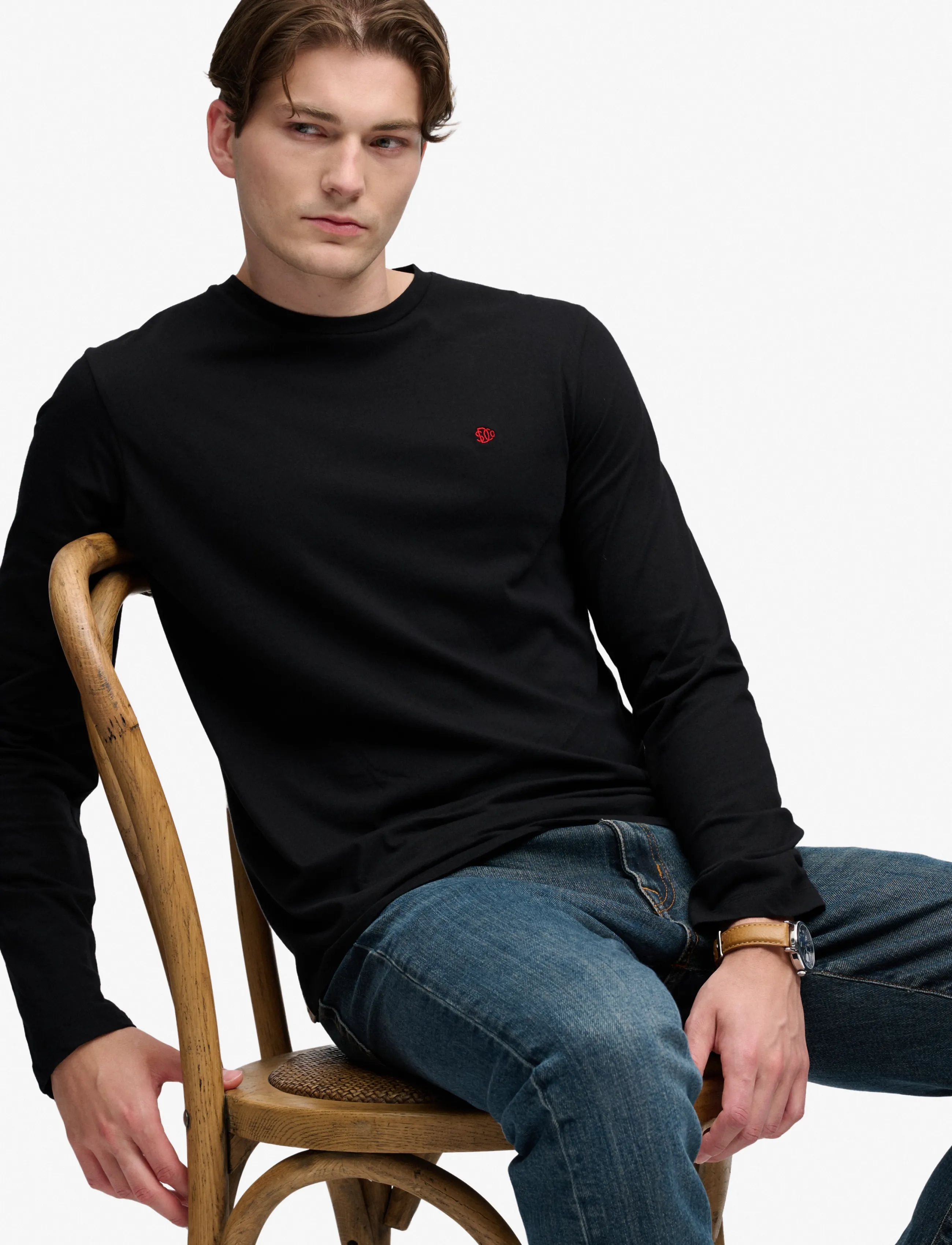 Superdry Classic Essential Sdco Top långärmade t-shirts herr – bild 4