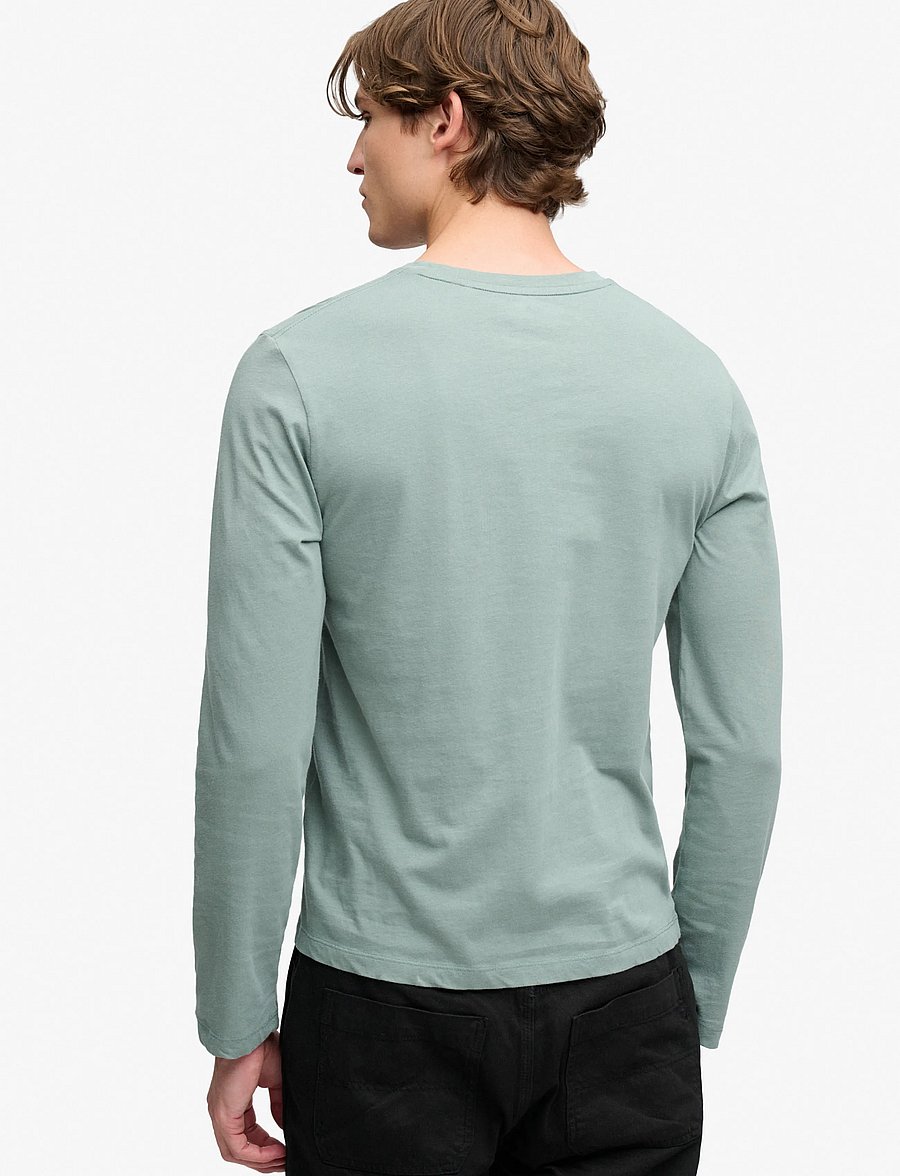 Superdry - CLASSIC ESSENTIAL SDCO TOP - langärmelige t-shirts - olive branch green - 3