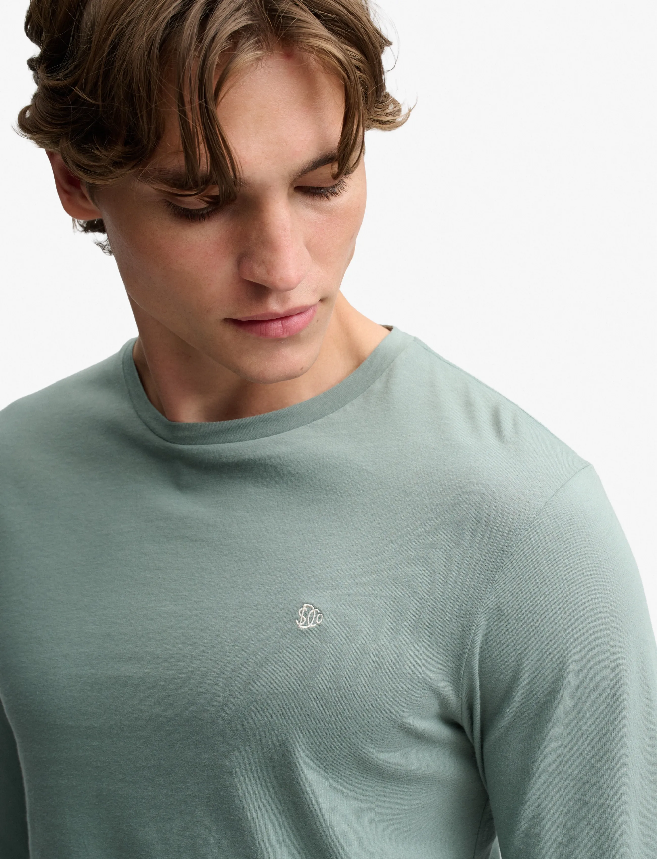 Superdry - CLASSIC ESSENTIAL SDCO TOP - langärmelige t-shirts - olive branch green - 4