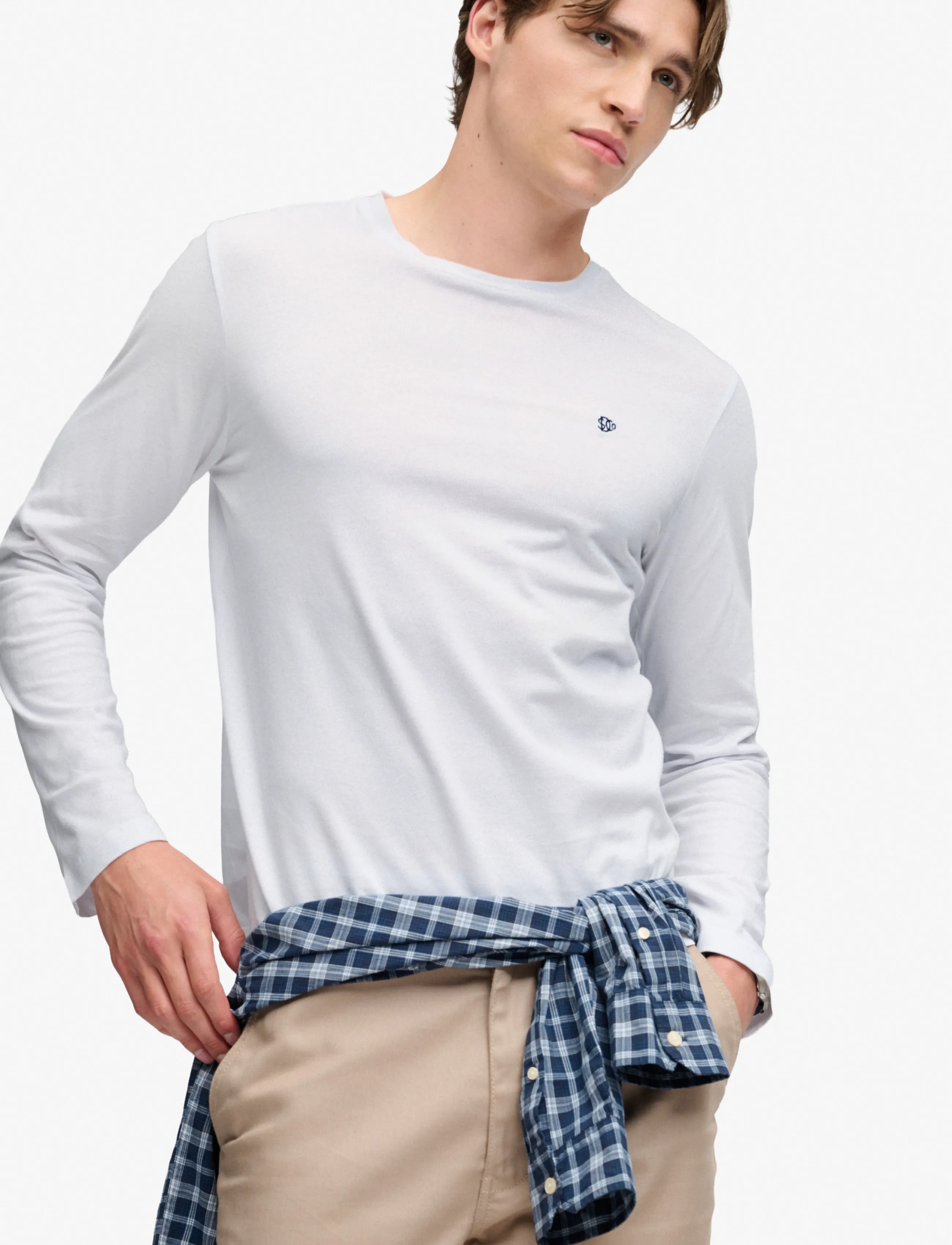 Superdry Classic Essential Sdco Top långärmade t-shirts herr – bild 4