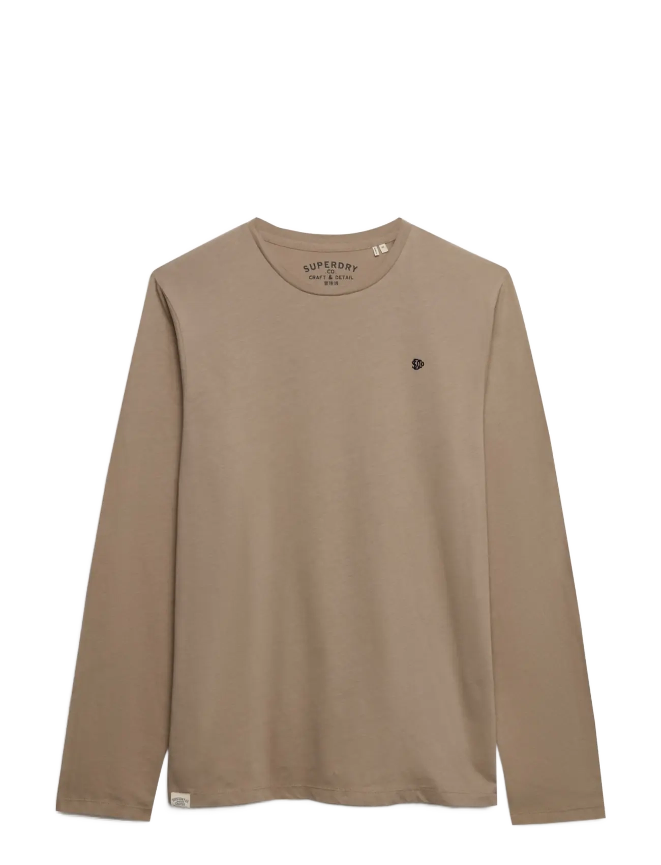 Superdry - CLASSIC ESSENTIAL SDCO TOP - langärmelige t-shirts - winter twig beige - 1