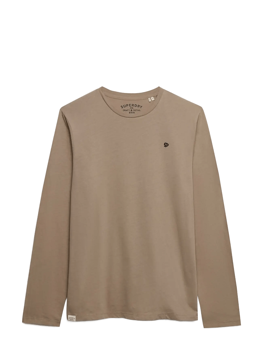 Superdry - CLASSIC ESSENTIAL SDCO TOP - langärmelige t-shirts - winter twig beige - 1