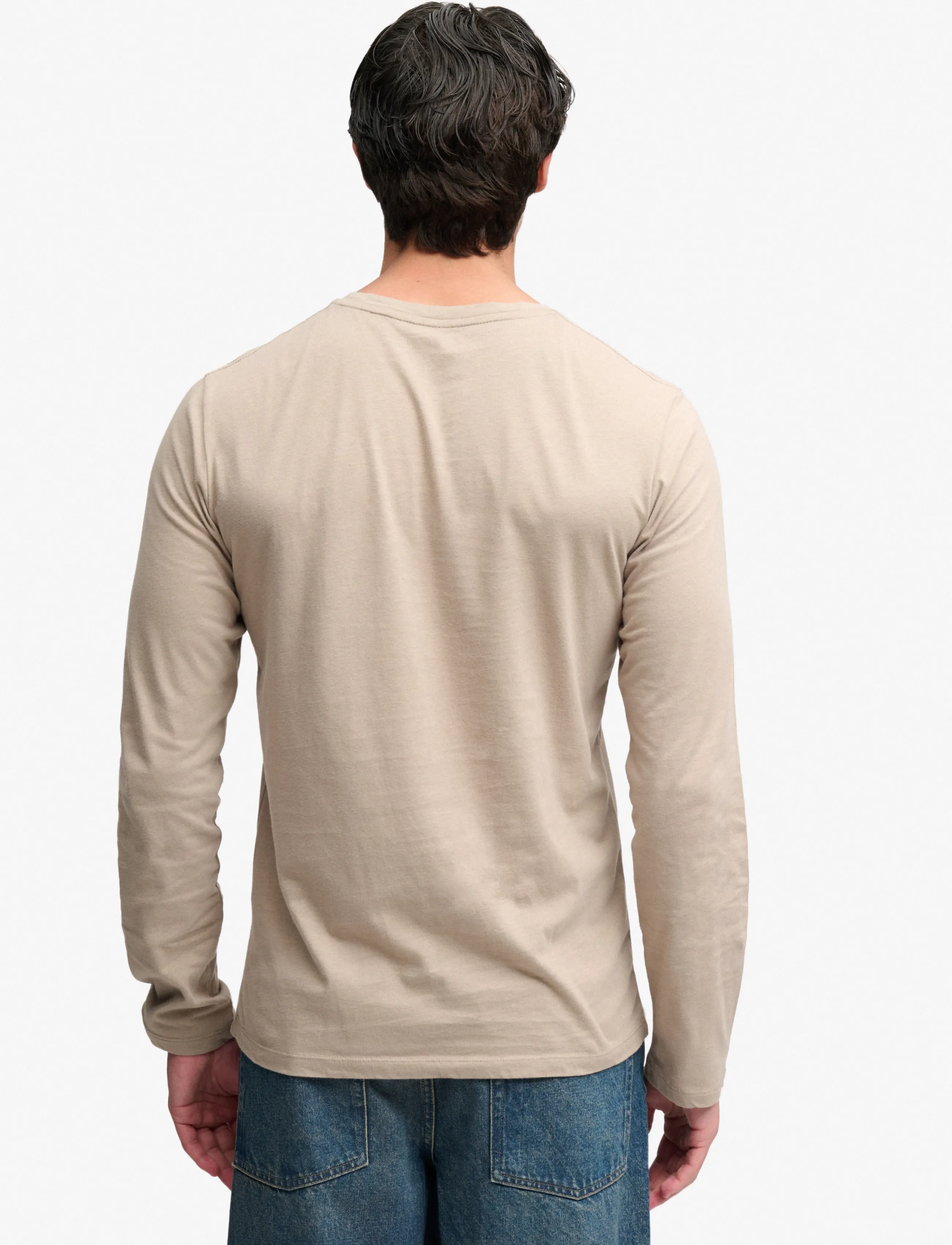 Superdry - CLASSIC ESSENTIAL SDCO TOP - langärmelige t-shirts - winter twig beige - 2