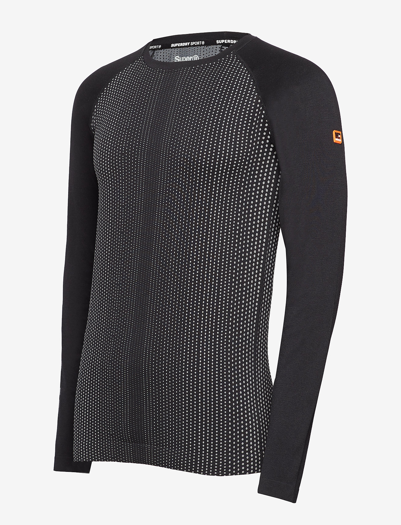 Superdry - SPORTS ATHLETIC RAGLAN LS TEE - black/grey grit - 2