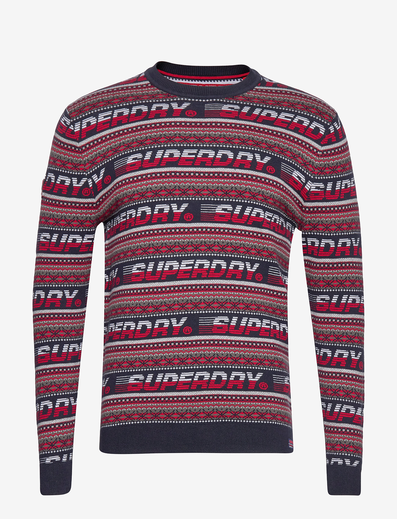 DOWNHILL JAQUARD CREW - DARK NAVY