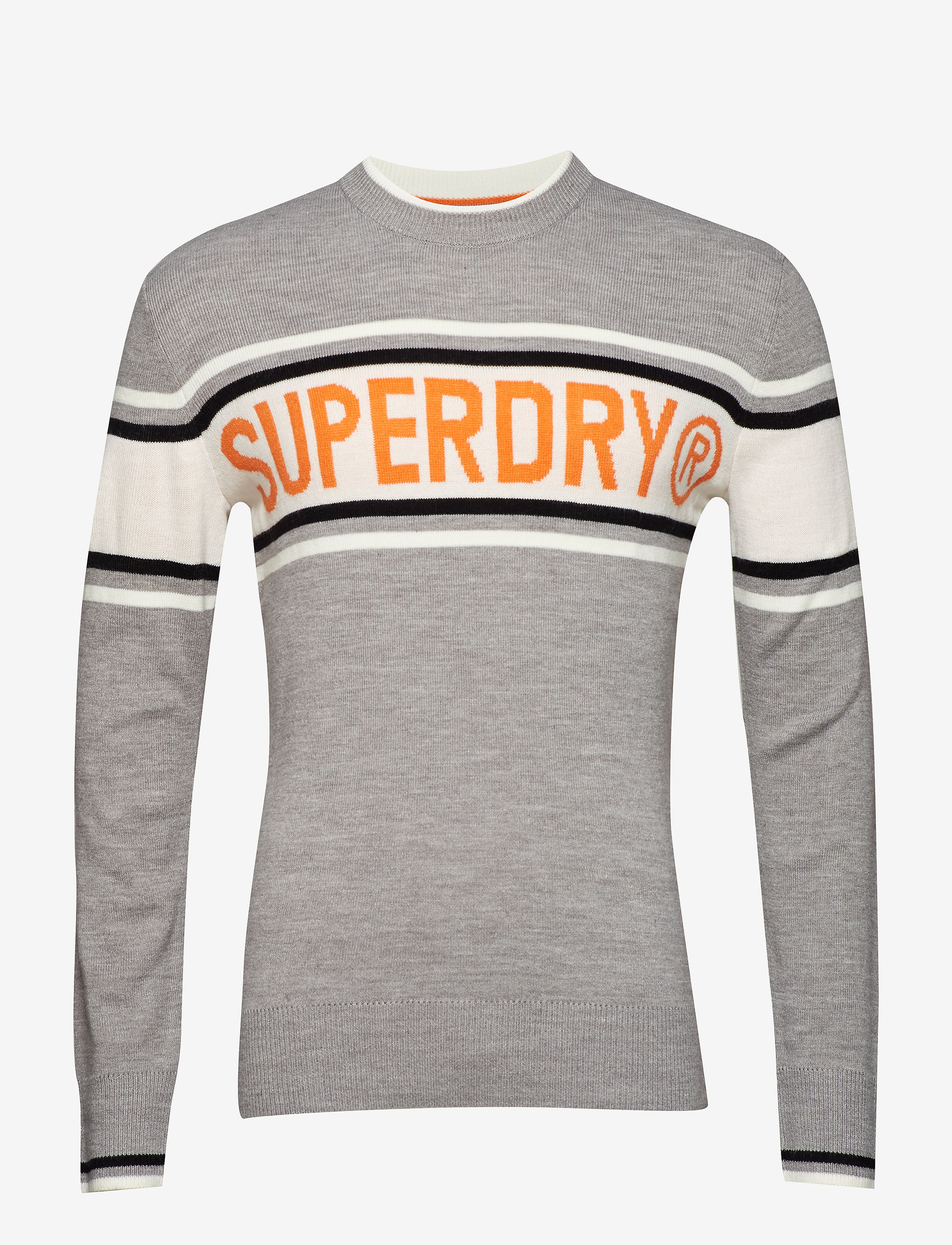 LIGHT GREY MARL/ORANGE