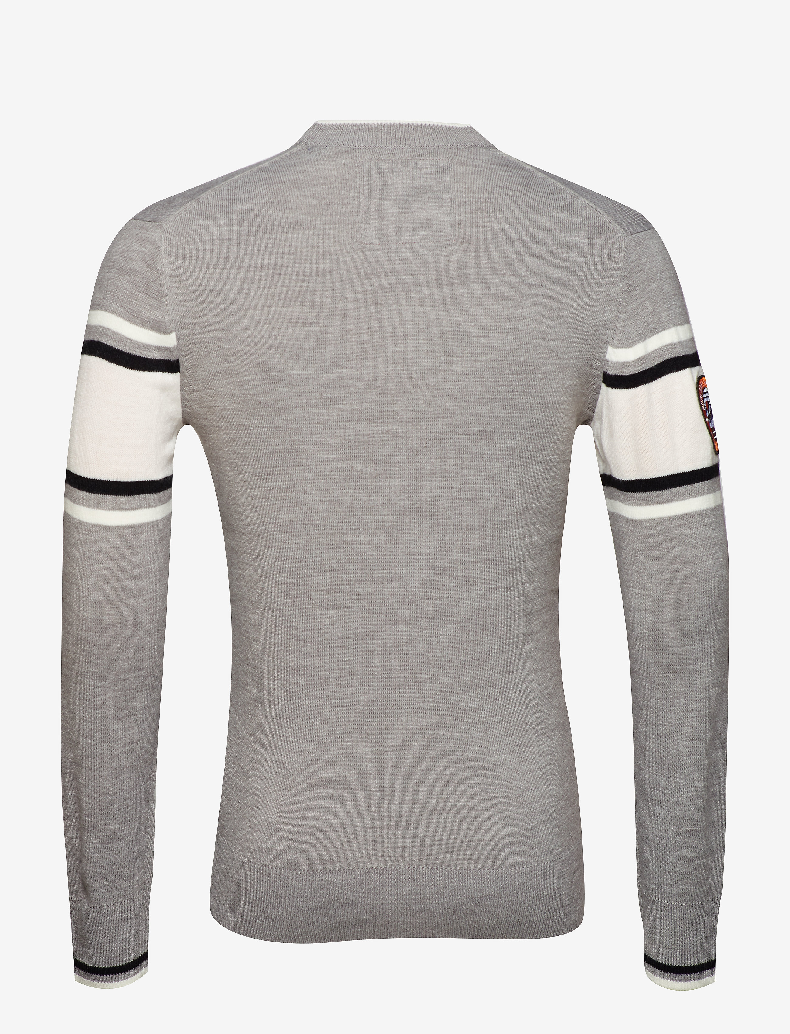 Superdry - OSLO RACER CREW - light grey marl/orange - 1